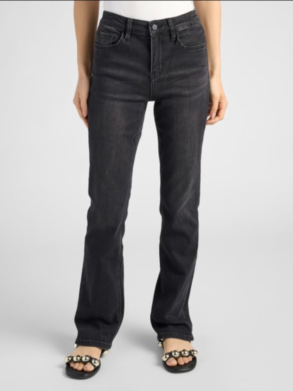 Flying Monkey Mid Rise Slim Bootcut Jeans